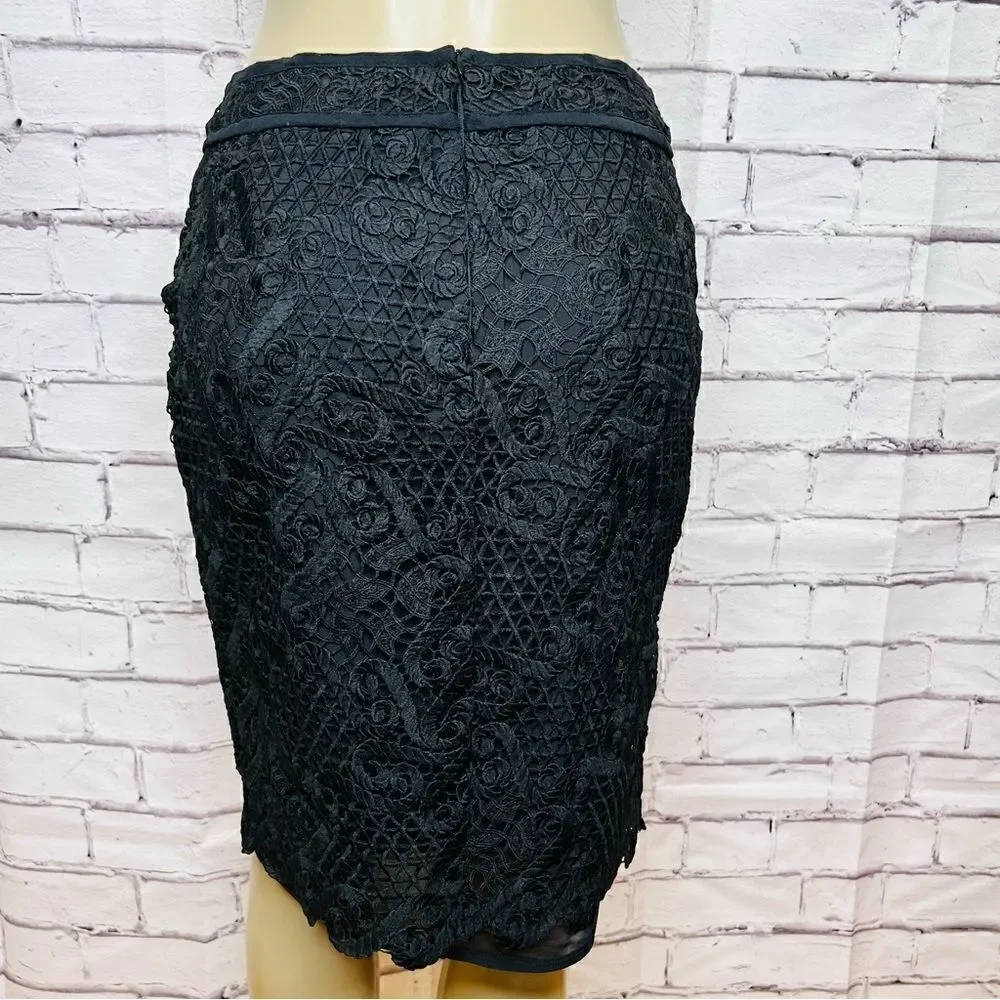 Anthropologie Yoana Baraschi Lace Skirt Lace skirt size 8 - Picture 2 of 5